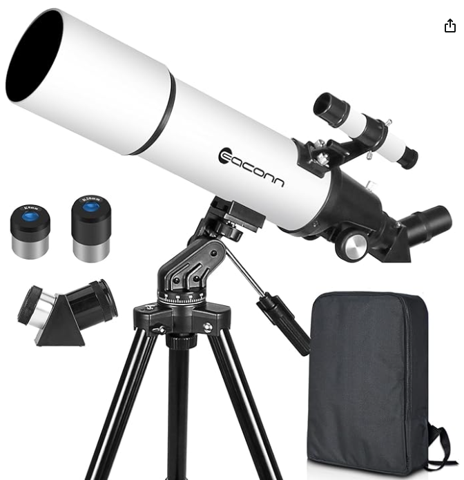 A white telescope