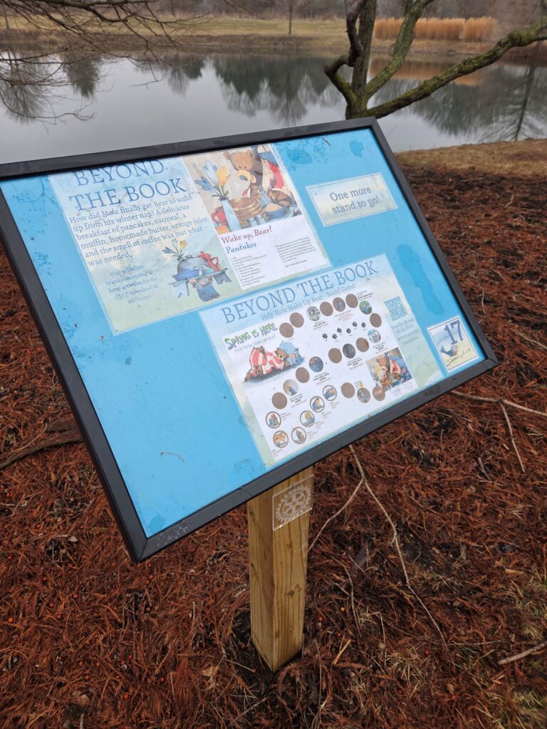 Storywalk trail sign
