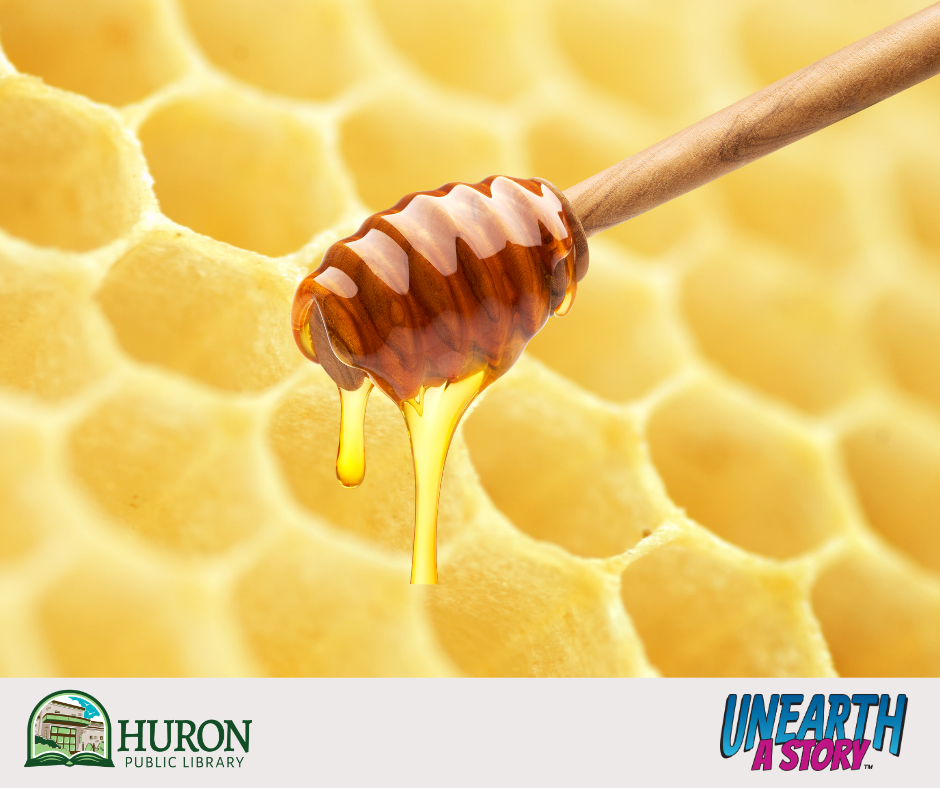 Honeycomb and honey wand