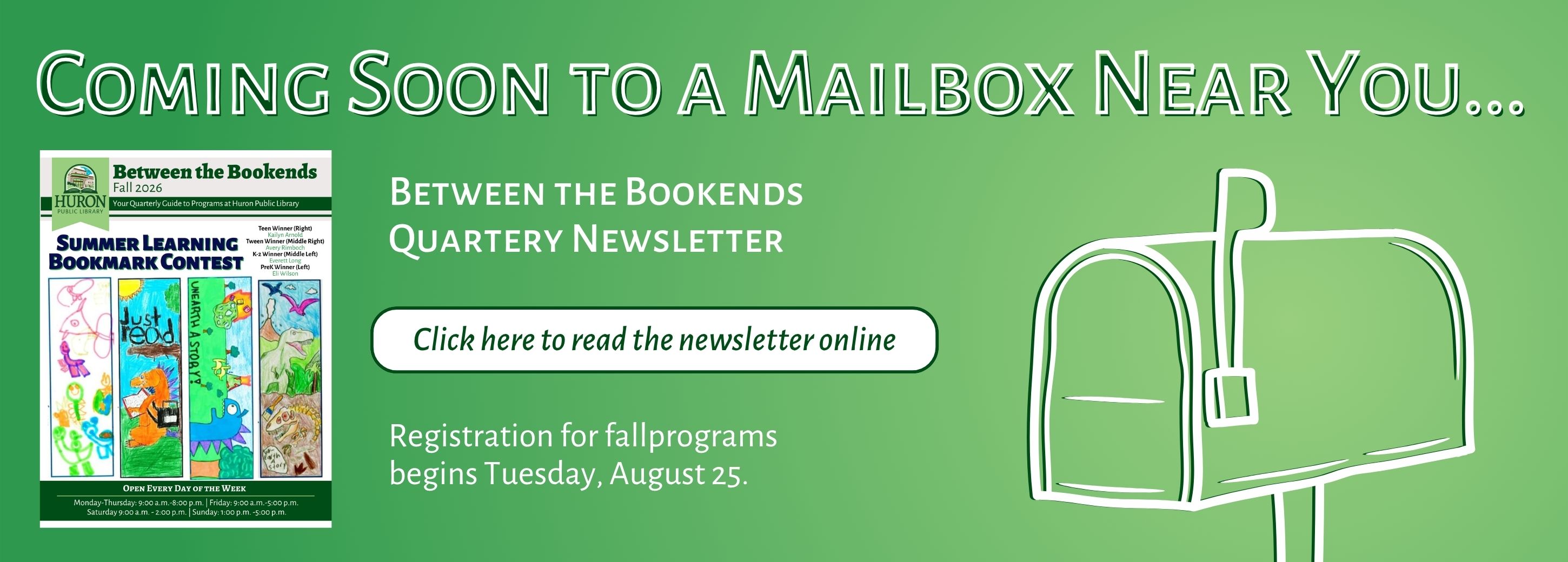 HPL Quarterly Newsletter coming soon to a mailbox near you